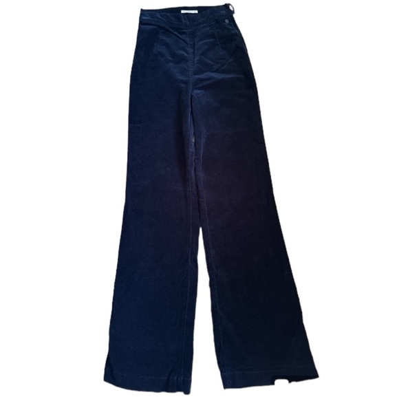Alexa Chung for AG Jeans Revolution Navy corduroy Pants - Picture 2 of 14